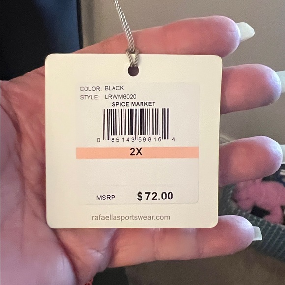 Rafaella Black Sleeveless Blouse NWT - Picture 4 of 5